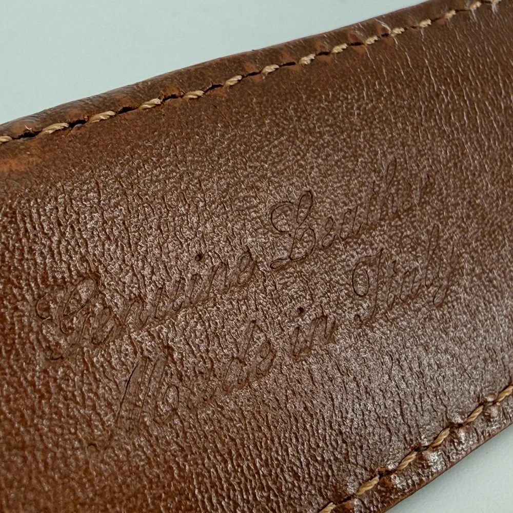 Brooks Brothers Vintage Worn‎ In Leather Belt 38